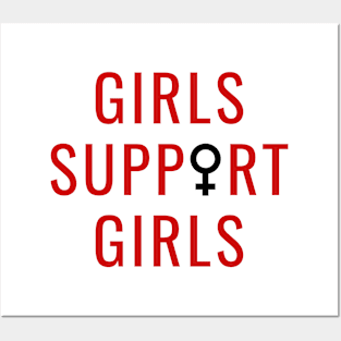 Girls Support Girls | Feminist Art Posters and Art